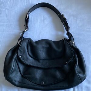 Keneth Cole soft leather black shoulder bag